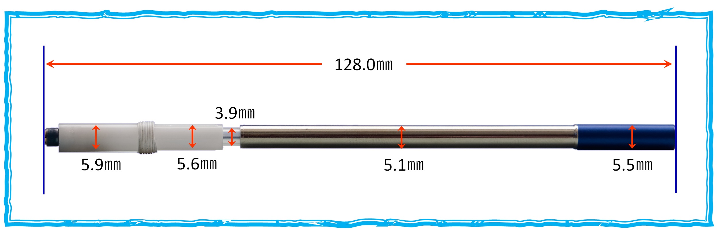 金属パーツの芯タンク